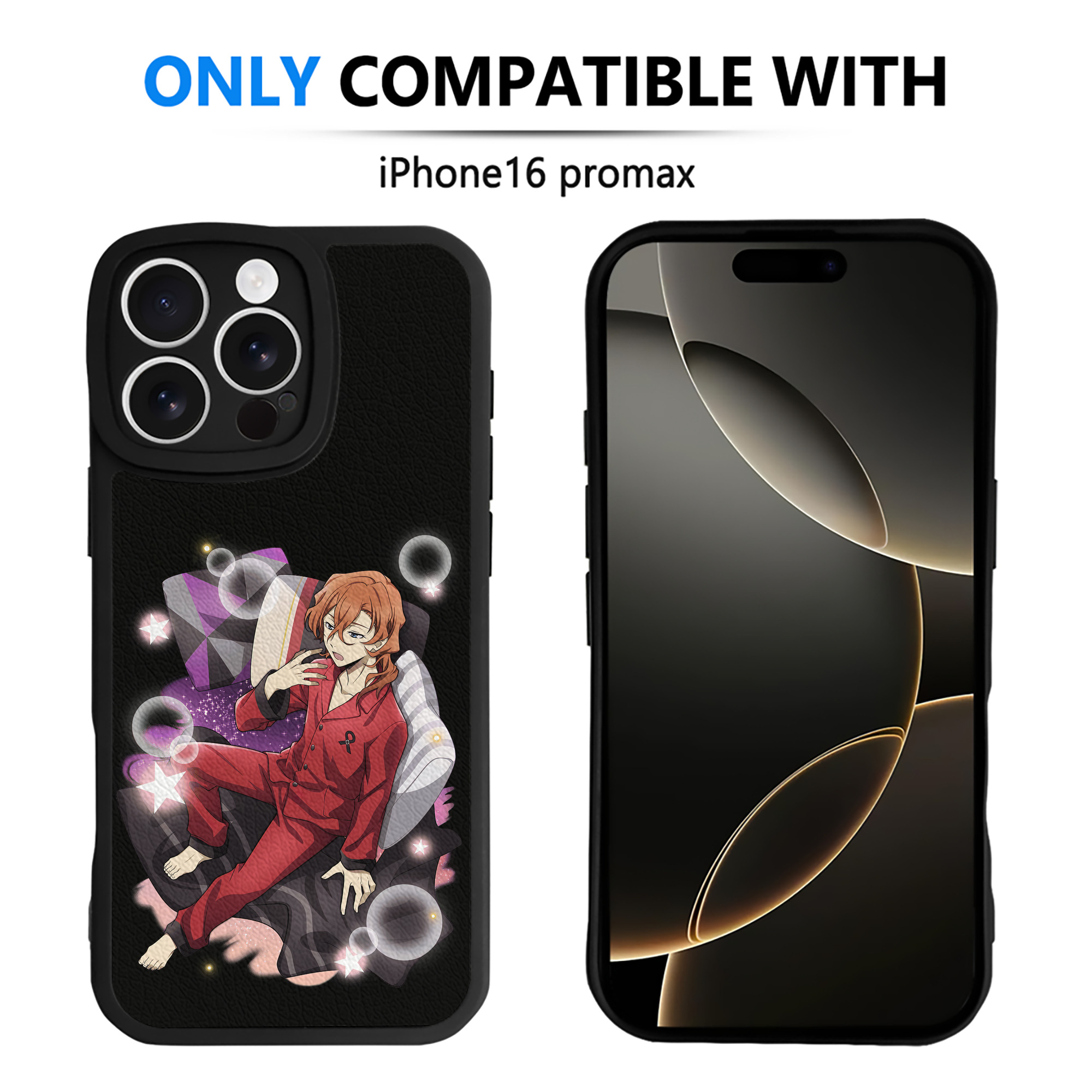 （画像用） 文豪ストレイドッグス Bungo Stray Dogs 【iPhone 16シリーズ対応】シリコンスマホケース（レザー調） 材質：シリコン